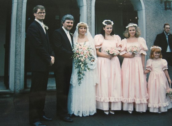 At Barbara and Terry's Wedding - September 1987