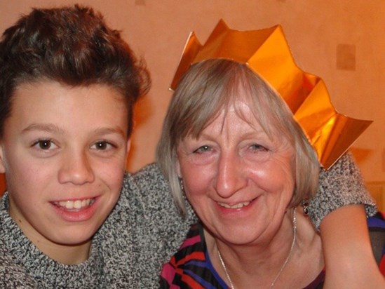 Me and my wonderful godmother, New Year's Eve 2013 (George)