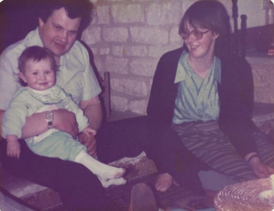 John, his sister Mary and eldest son, Spencer