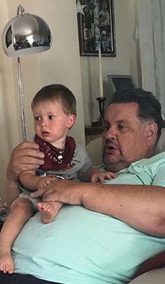 John with his adored eldest Grandson, Oliver