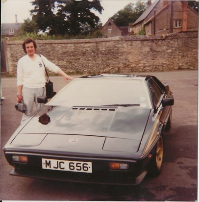 John with his Lotus Esprit sports car