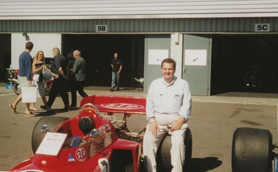 John at Silverstone, a place he frequented such was his passion for F1