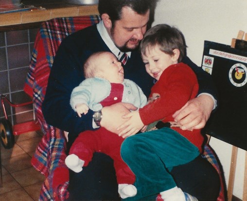 John with his two boys, eldest (Spencer) and Richard