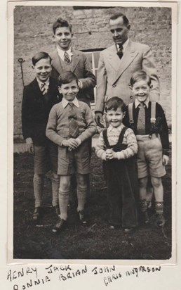 John with his Dad and first cousins