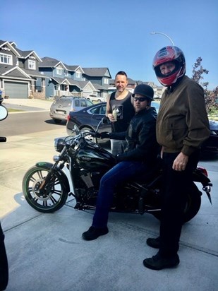 Aug 2019; getting ready for ride in Calgary 