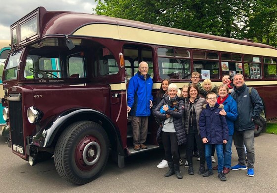 Gordon's bus - the very one he rode to school on as a boy!