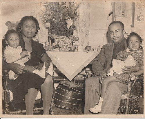 Flossie and Richard Highland (Parents) w/ Harold and Beverly circa 1947
