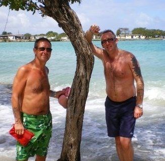 dad and his best bud in Cuba
