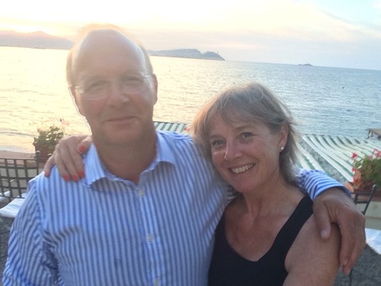 Caroline and Mark in Elba, Summer 2016