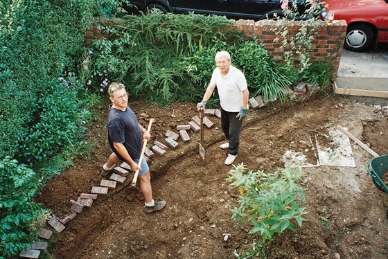 Dad was always ready to roll his sleeves up and lend a hand.