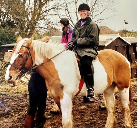 Horse riding always one of her passions...