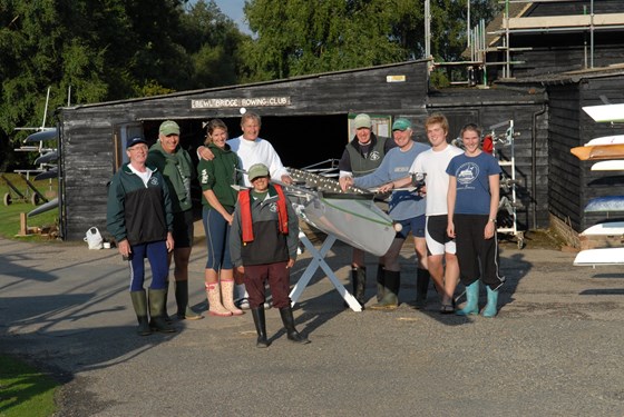 DSC 0039 : Andy was taught how to row at Bewl Bridge Rowing Club.  We enjoyed family VIII outings