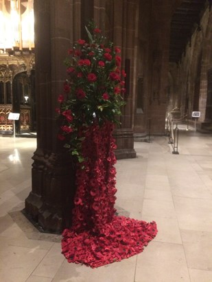 Thinking of you today dad in  Manchester Cathedral 