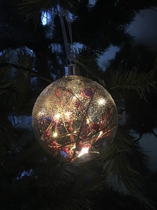 Christmas Bauble in memory of dad 