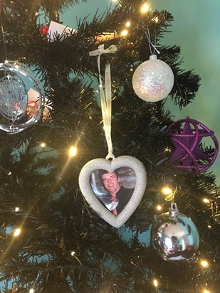  Dads photo on our Christmas trees