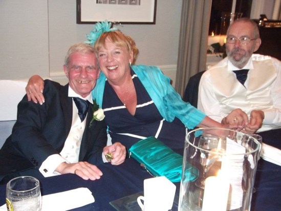 Roy, Marilyn and Terry at James and Vickys wedding