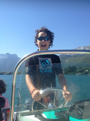 Captain Harry on a French Lake