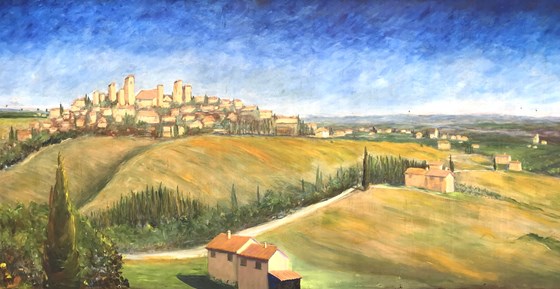 San Giminiano - mural by Mary