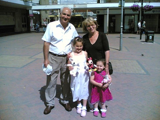 Mum & dad with our girls 