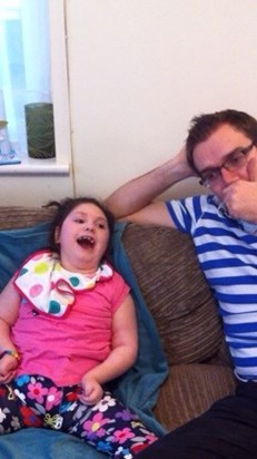 Uncle James sneezing for me to make me giggle xx