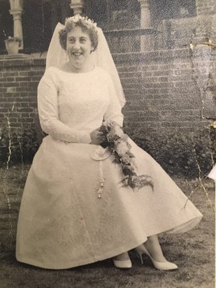 Margaret on her wedding day