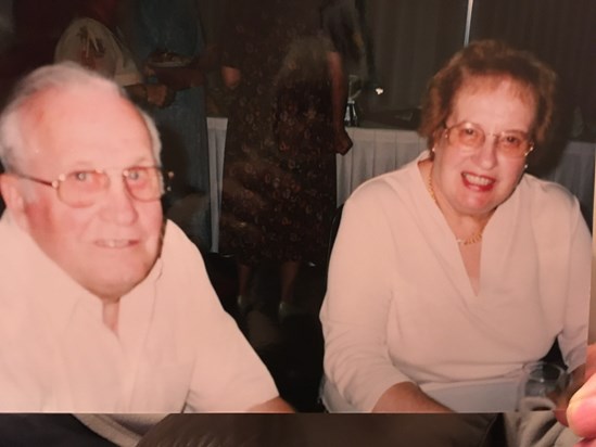 Betty and Derek at Bessie Darby’s 90th birthday