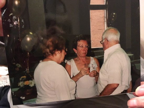 Betty and Derek with Wendy (Aunty Winnie’s daughter) at Bessie’s 90th