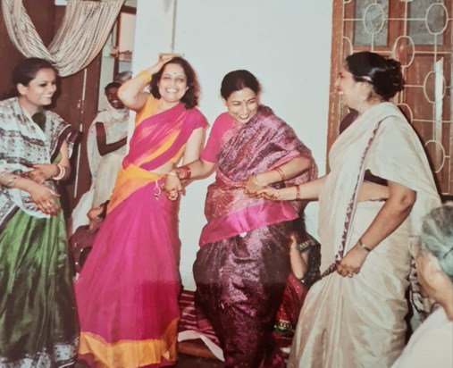 With Rita Mami, Lily Chachi & Shabnam Mausi, August 1990