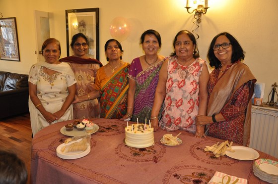 With the girls! 70th birthday. 
