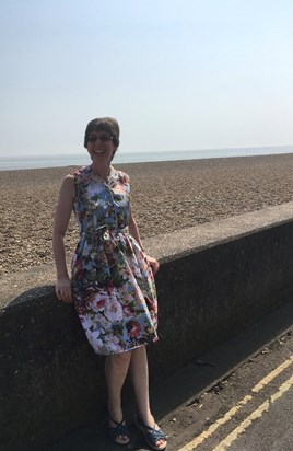 Rachael looking beautiful at Aldeburgh Beach in April 2018. 