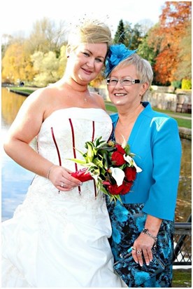 Abi and Mom at her Wedding