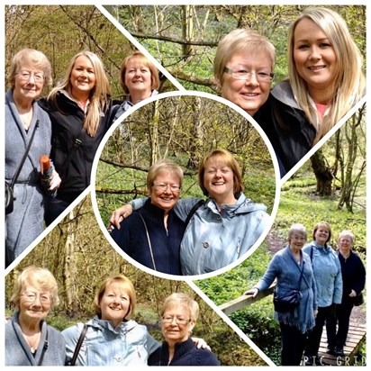 Bluebell Wood 2012 with Gill, Auntie Doreen and Leanne