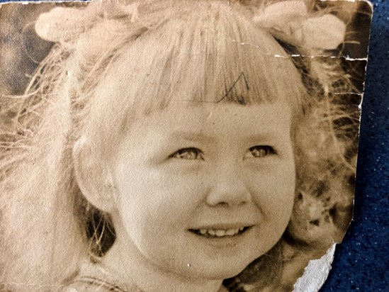 Gill as a little girl 