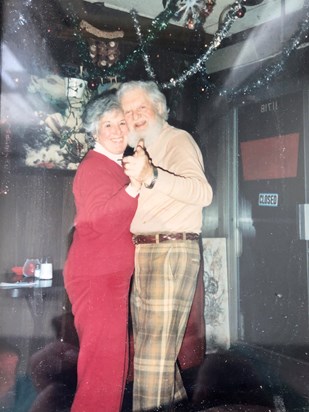 Barbara and Carlisle at Fred’s Casa Marina at Christmas