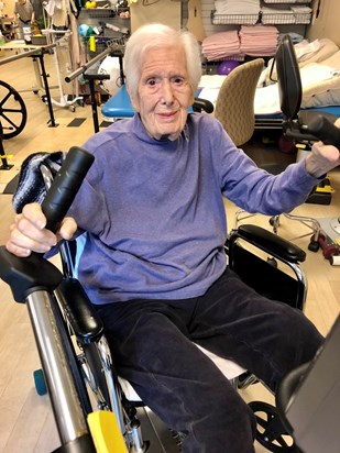 “Use it or Lose It” fighting spirit in physical Therapy...an inspiration to many others.