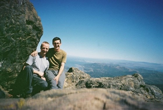 Rob and me on Mount Tamalpais (CA)