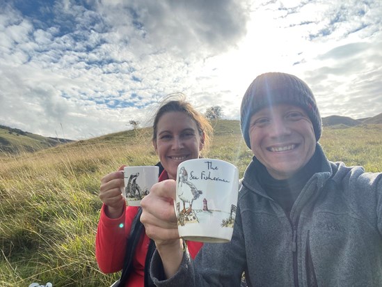 "A cup of tea fixes everything" - Cleeve Hill walk
