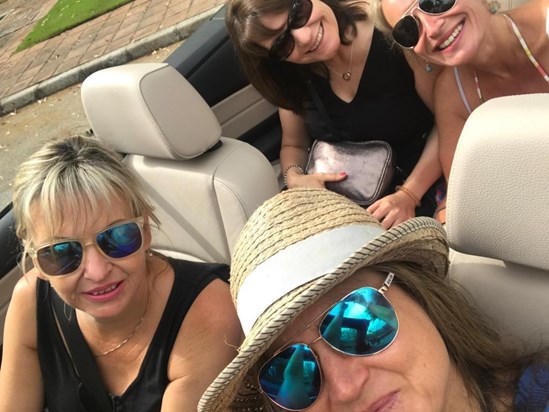 Out with the girls in Spain 