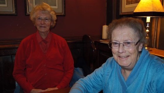 26 Nov 2011 With sister Dortothy at family meal.
