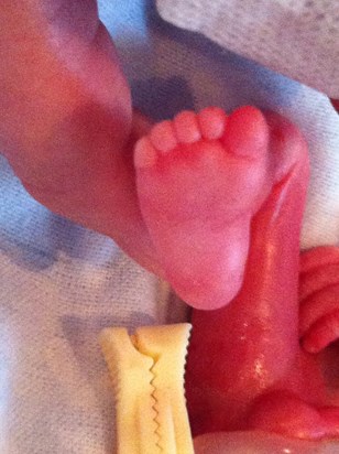 Baby brother Bens teeny, tiny feet