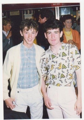 Mark & Paul looking cool and on the pull...where did they get their perms from!