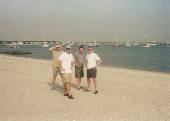 Banners, Boston 2001 with Tony,Webby, Jez and me.