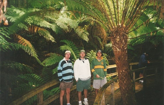 Great Ocean Road, Oz 1998 with me and Tony
