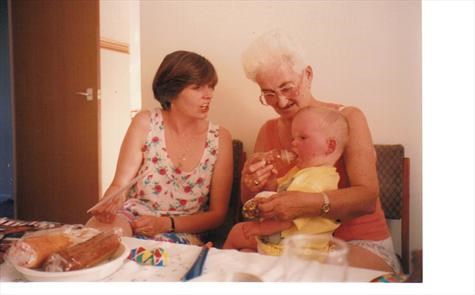 Theresa Mum and David. it was his 1st birthday