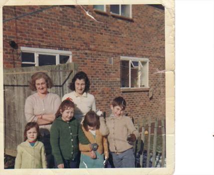 This photo was taken in 1969 with Mum Auntie Sue Karen Pattie Theresa and Colin