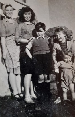 Our mum with some of the children