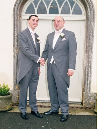 Adam & Nino on Adam's Wedding Day 2009