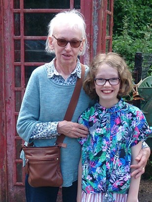 With granddaughter Emma, June 2019