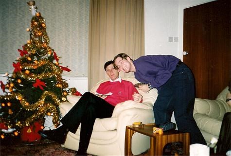 ronnie with mark at christmas