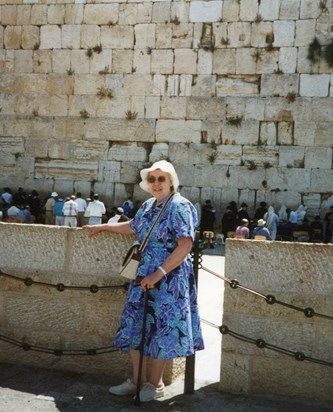 At the Wailing Wall in Jerusalem